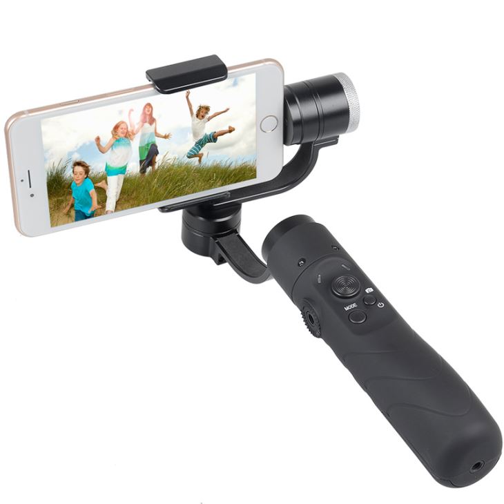 AFI V3 pwofesyonèl 3-aks Brushless jiros Motors Pòtatif Gimbal Pou Smartphone konpatib ak Gopros Kamera