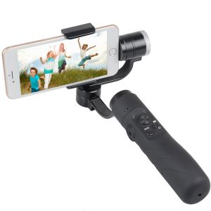 AFI V3 3-Aks Pòtatif Gimbal Stabilizer Pou Smartphone Vètikal Fiziyad Panorama Mode Prezante APP Kontwòl, Track Tracking (Nwa)